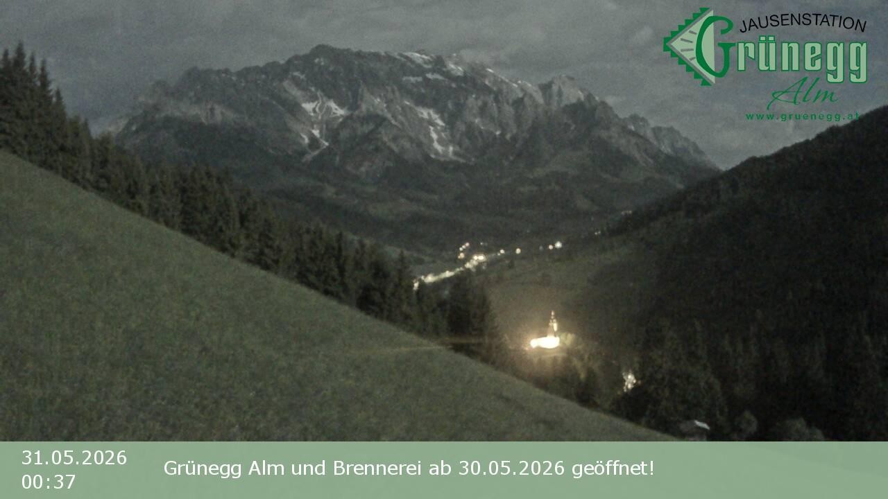 Archiv Foto Webcam Dienten: Ausblick Grünegg Alm