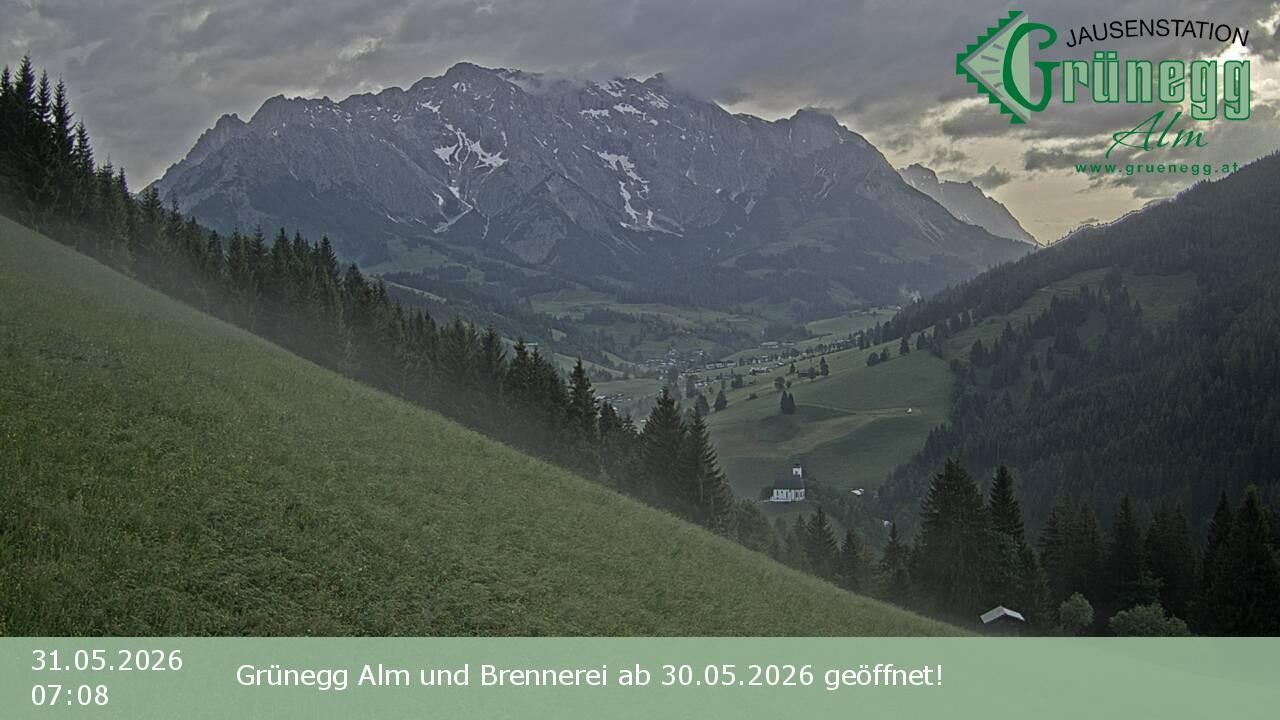 Archiv Foto Webcam Dienten: Ausblick Grünegg Alm