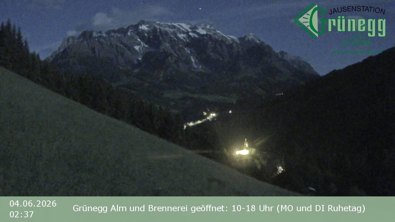 Archiv Foto Webcam Dienten: Ausblick Grünegg Alm