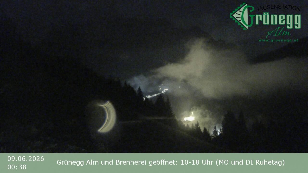 Archiv Foto Webcam Dienten: Ausblick Grünegg Alm