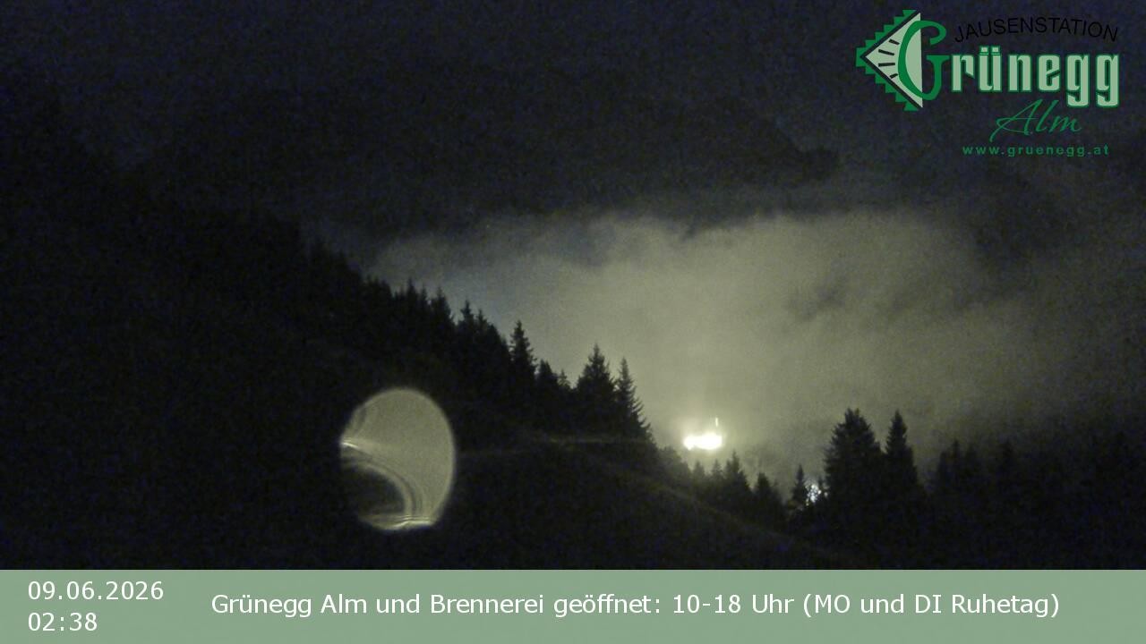 Archiv Foto Webcam Dienten: Ausblick Grünegg Alm