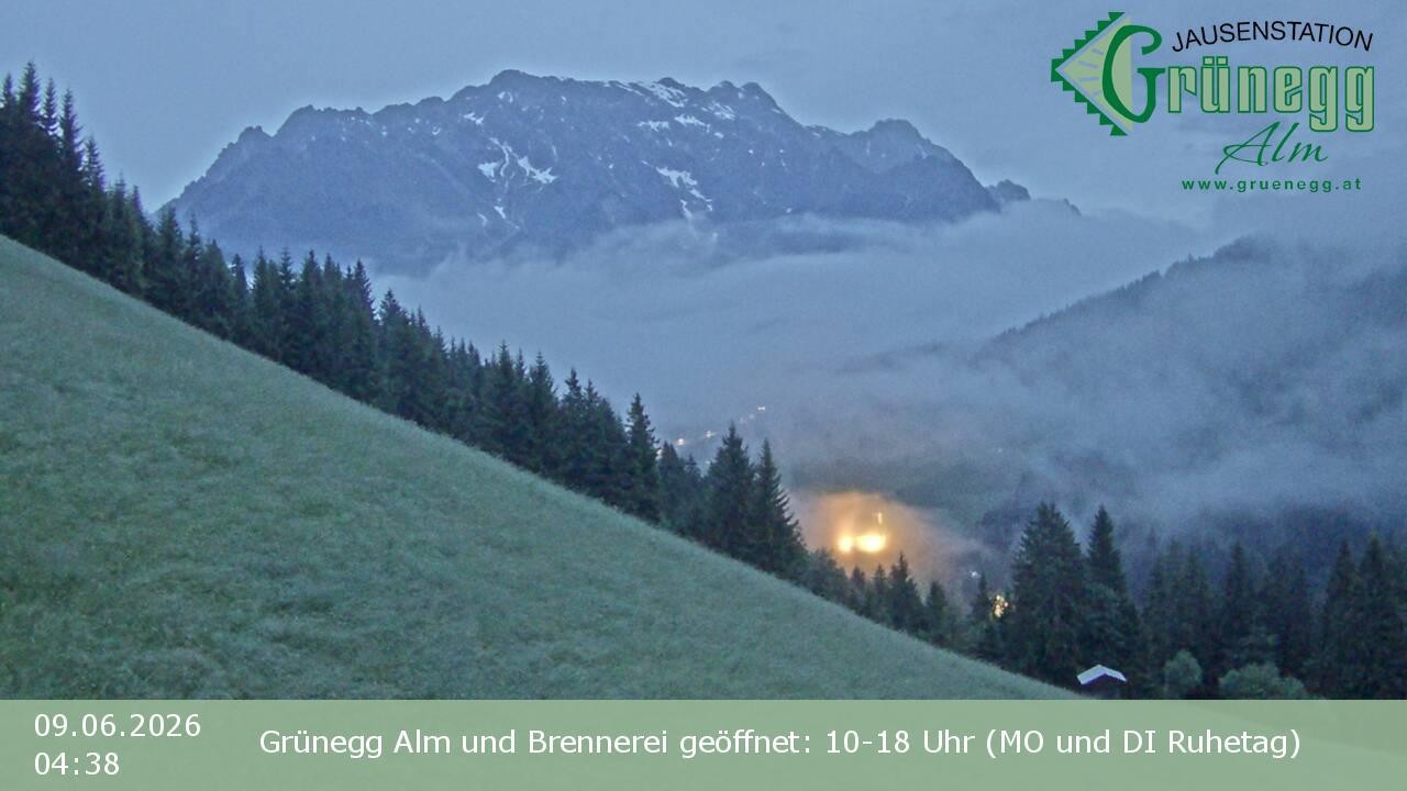Archiv Foto Webcam Dienten: Ausblick Grünegg Alm