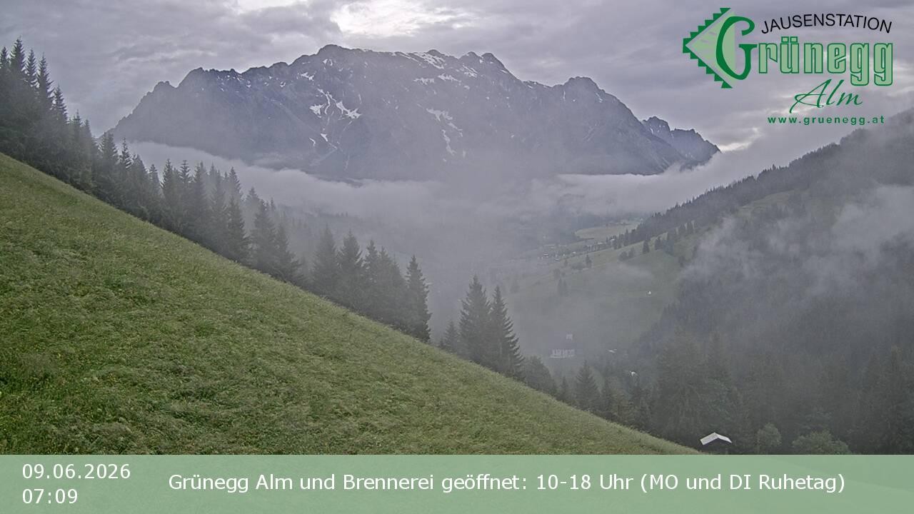 Archiv Foto Webcam Dienten: Ausblick Grünegg Alm