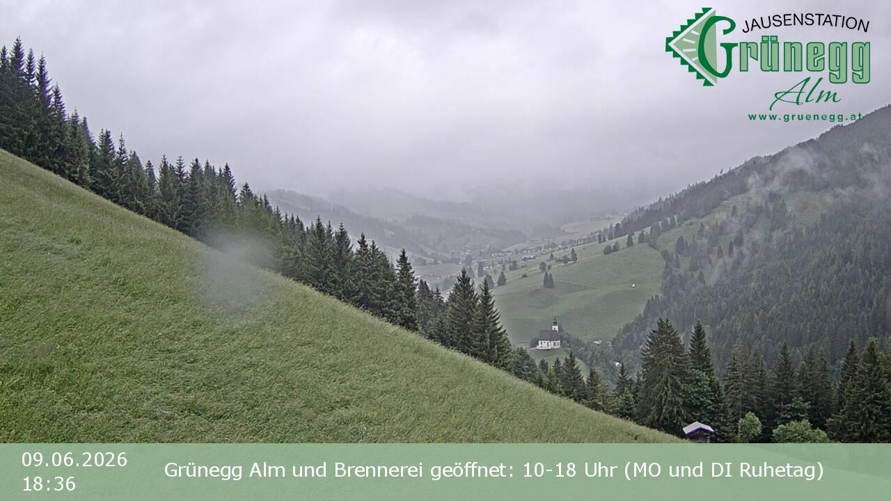 Archiv Foto Webcam Dienten: Ausblick Grünegg Alm