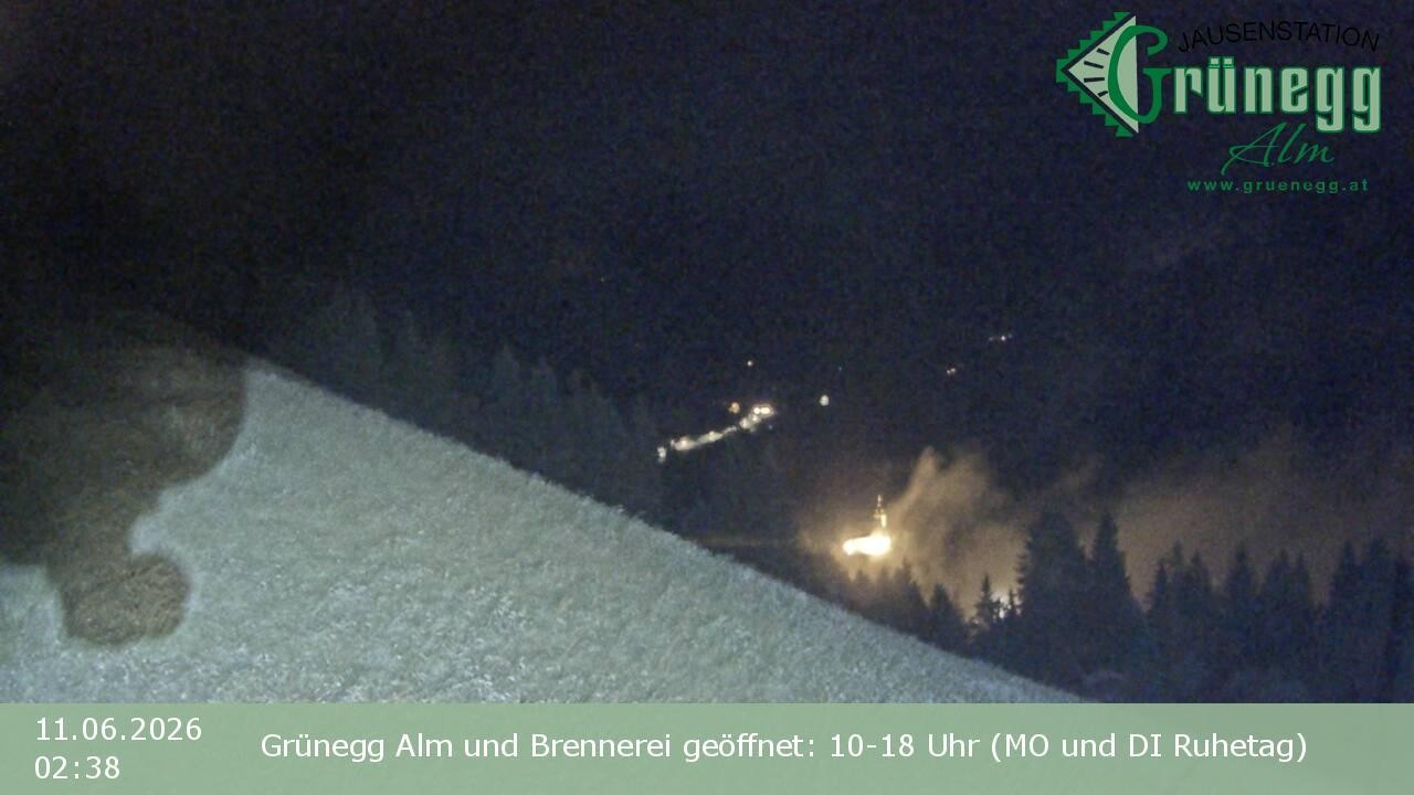 Archiv Foto Webcam Dienten: Ausblick Grünegg Alm