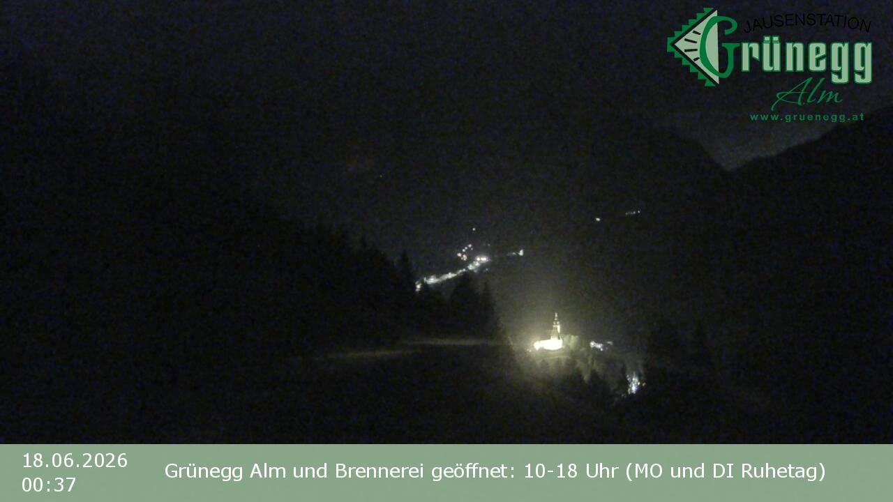 Archiv Foto Webcam Dienten: Ausblick Grünegg Alm