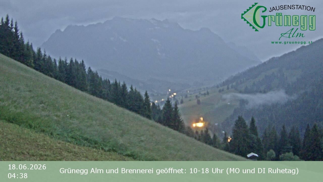 Archiv Foto Webcam Dienten: Ausblick Grünegg Alm