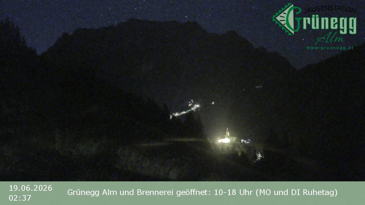 Archiv Foto Webcam Dienten: Ausblick Grünegg Alm
