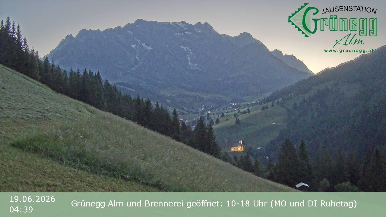 Archiv Foto Webcam Dienten: Ausblick Grünegg Alm