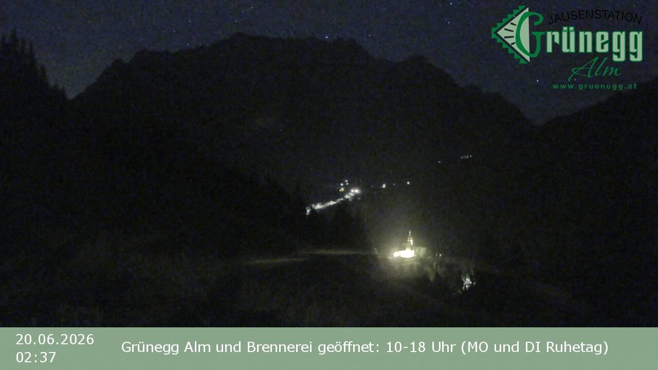 Archiv Foto Webcam Dienten: Ausblick Grünegg Alm