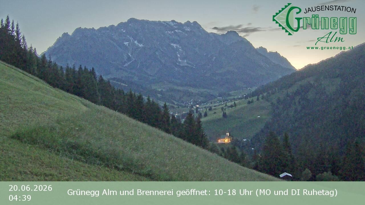 Archiv Foto Webcam Dienten: Ausblick Grünegg Alm