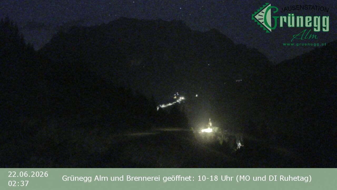 Archiv Foto Webcam Dienten: Ausblick Grünegg Alm