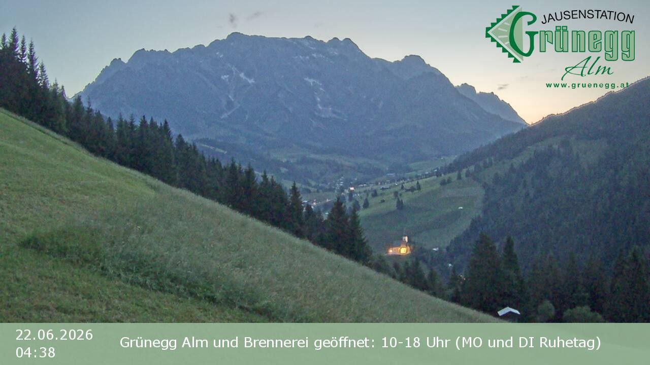 Archiv Foto Webcam Dienten: Ausblick Grünegg Alm