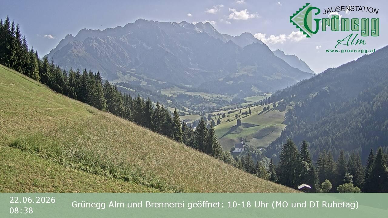 Archiv Foto Webcam Dienten: Ausblick Grünegg Alm
