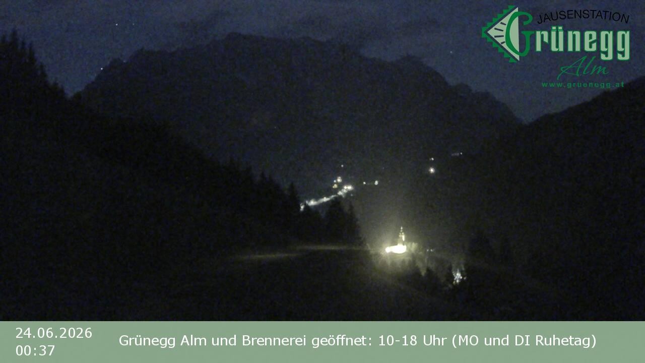 Archiv Foto Webcam Dienten: Ausblick Grünegg Alm