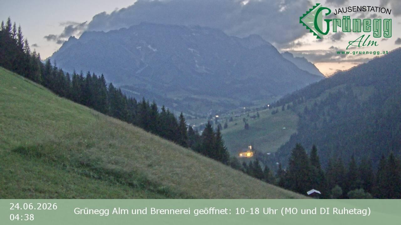 Archiv Foto Webcam Dienten: Ausblick Grünegg Alm