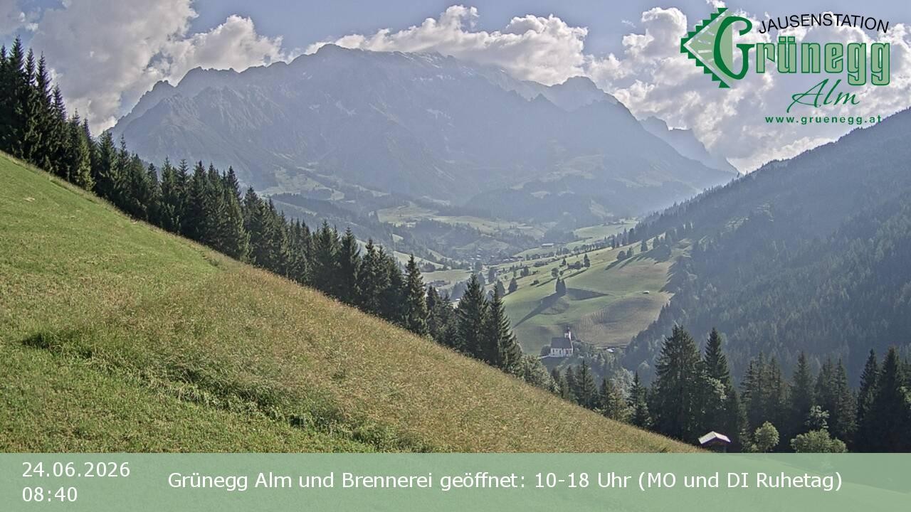 Archiv Foto Webcam Dienten: Ausblick Grünegg Alm