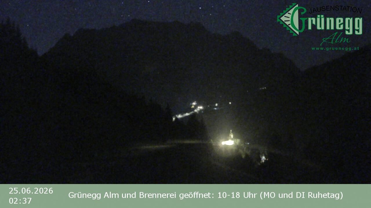 Archived image Webcam Dienten - View Grünegg Alm