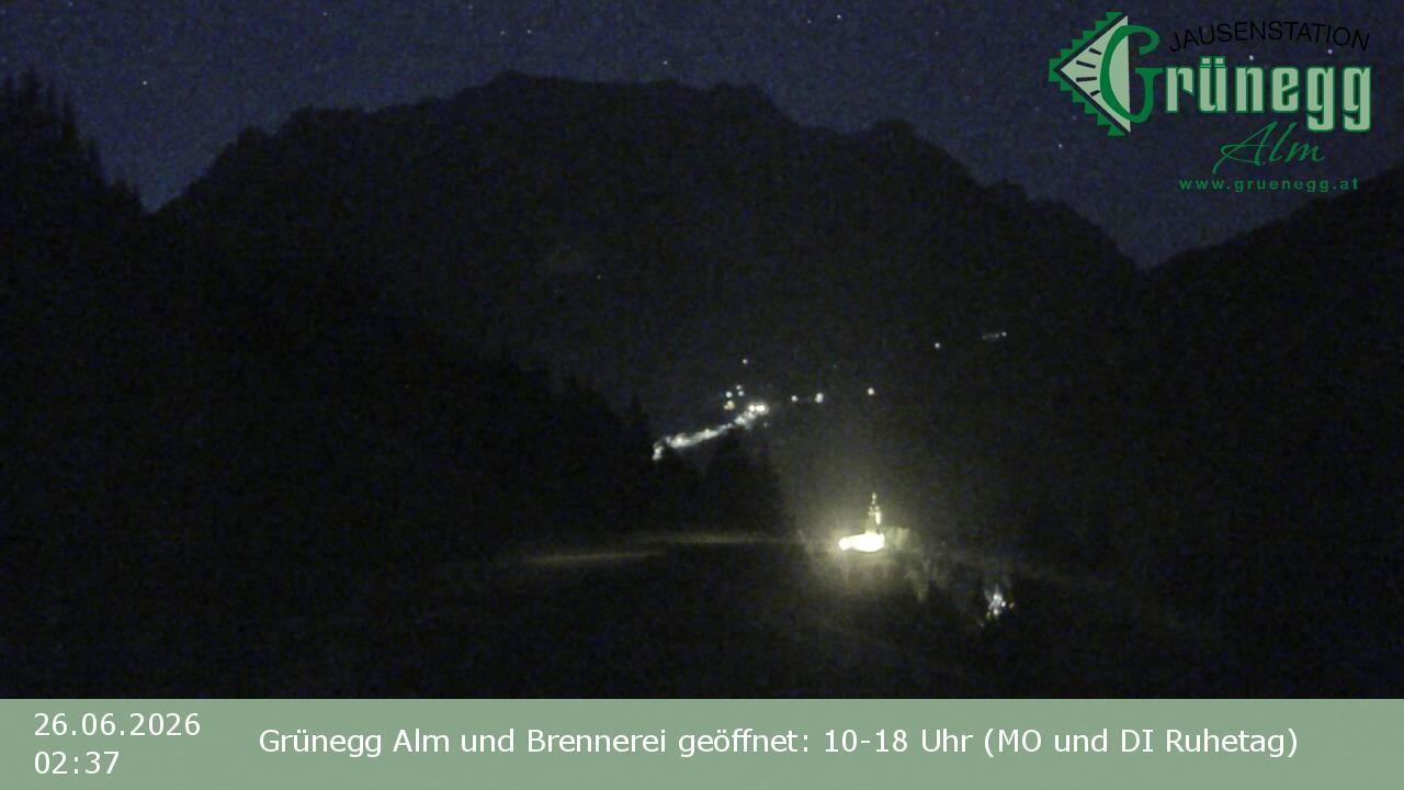 Archived image Webcam Dienten - View Grünegg Alm