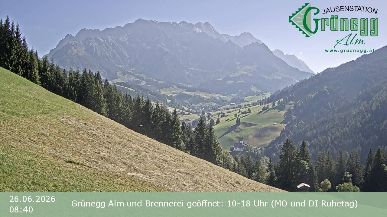 Archiv Foto Webcam Dienten: Ausblick Grünegg Alm