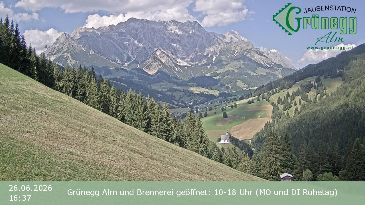 Archiv Foto Webcam Dienten: Ausblick Grünegg Alm