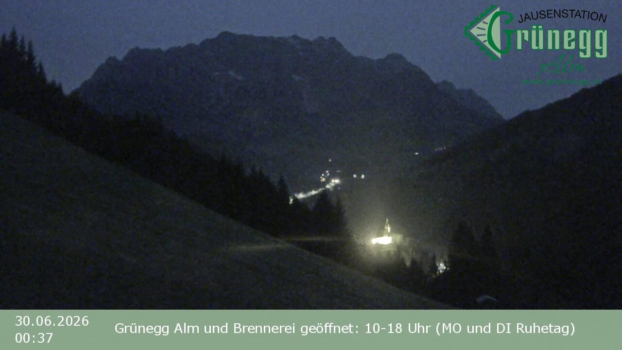 Archiv Foto Webcam Dienten: Ausblick Grünegg Alm