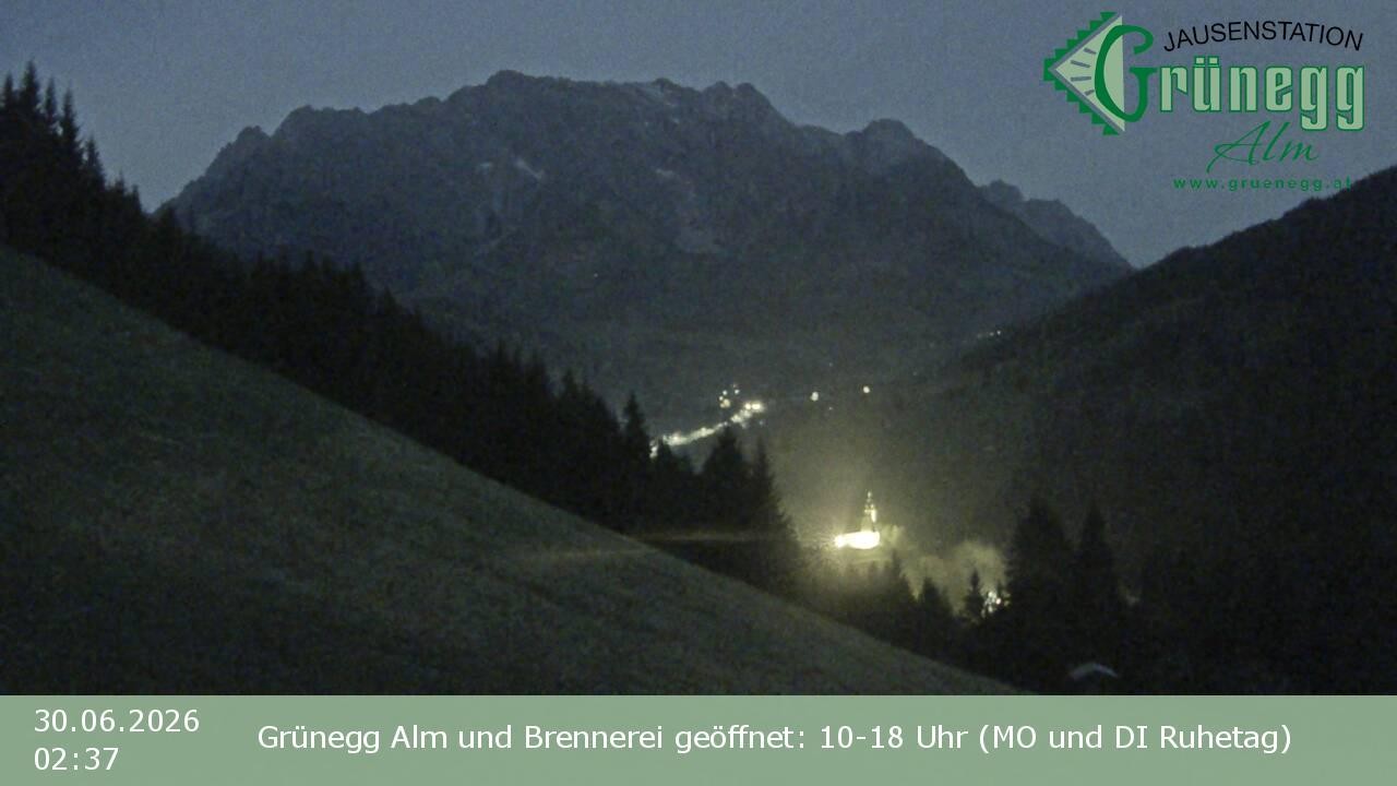 Archiv Foto Webcam Dienten: Ausblick Grünegg Alm