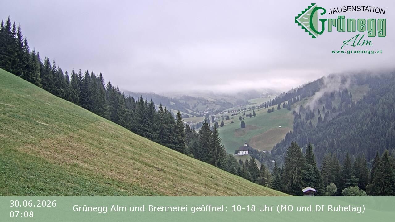 Archiv Foto Webcam Dienten: Ausblick Grünegg Alm