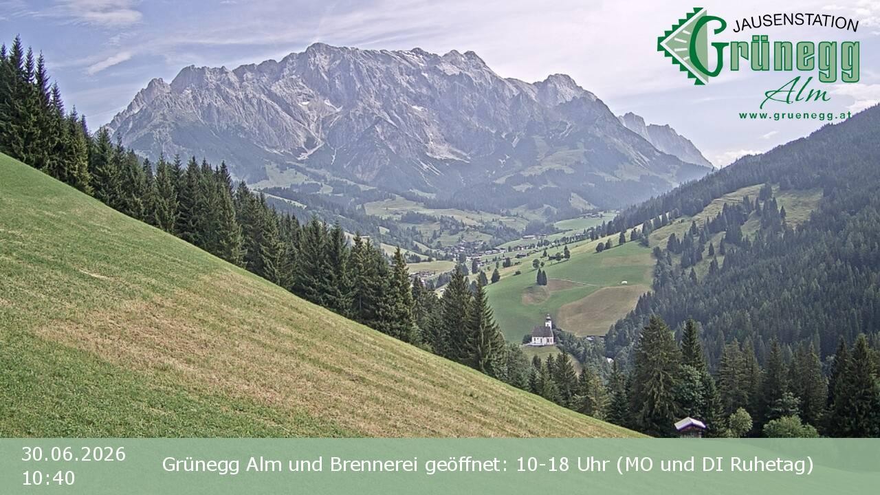 Archiv Foto Webcam Dienten: Ausblick Grünegg Alm