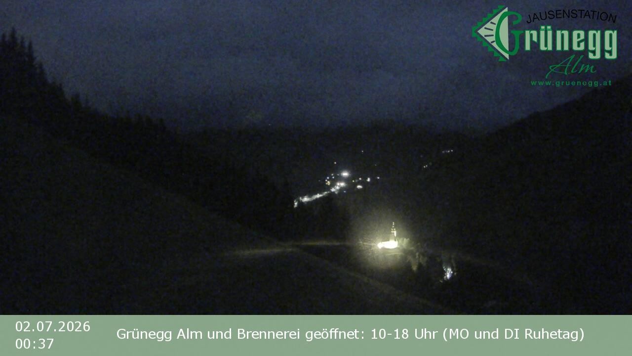Archiv Foto Webcam Dienten: Ausblick Grünegg Alm