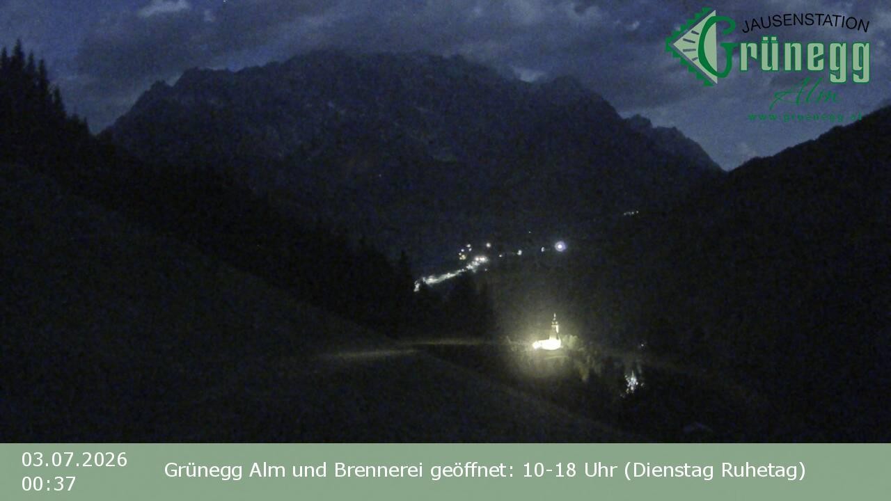Archiv Foto Webcam Dienten: Ausblick Grünegg Alm