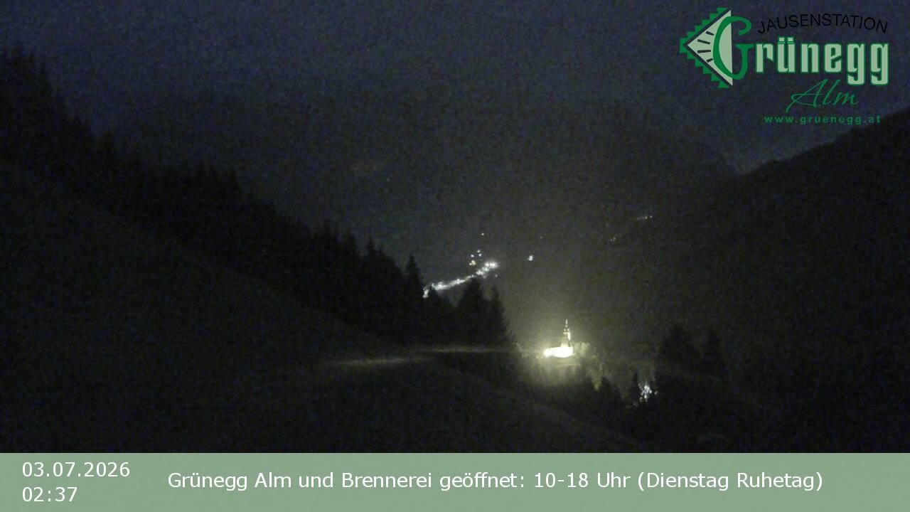 Archiv Foto Webcam Dienten: Ausblick Grünegg Alm