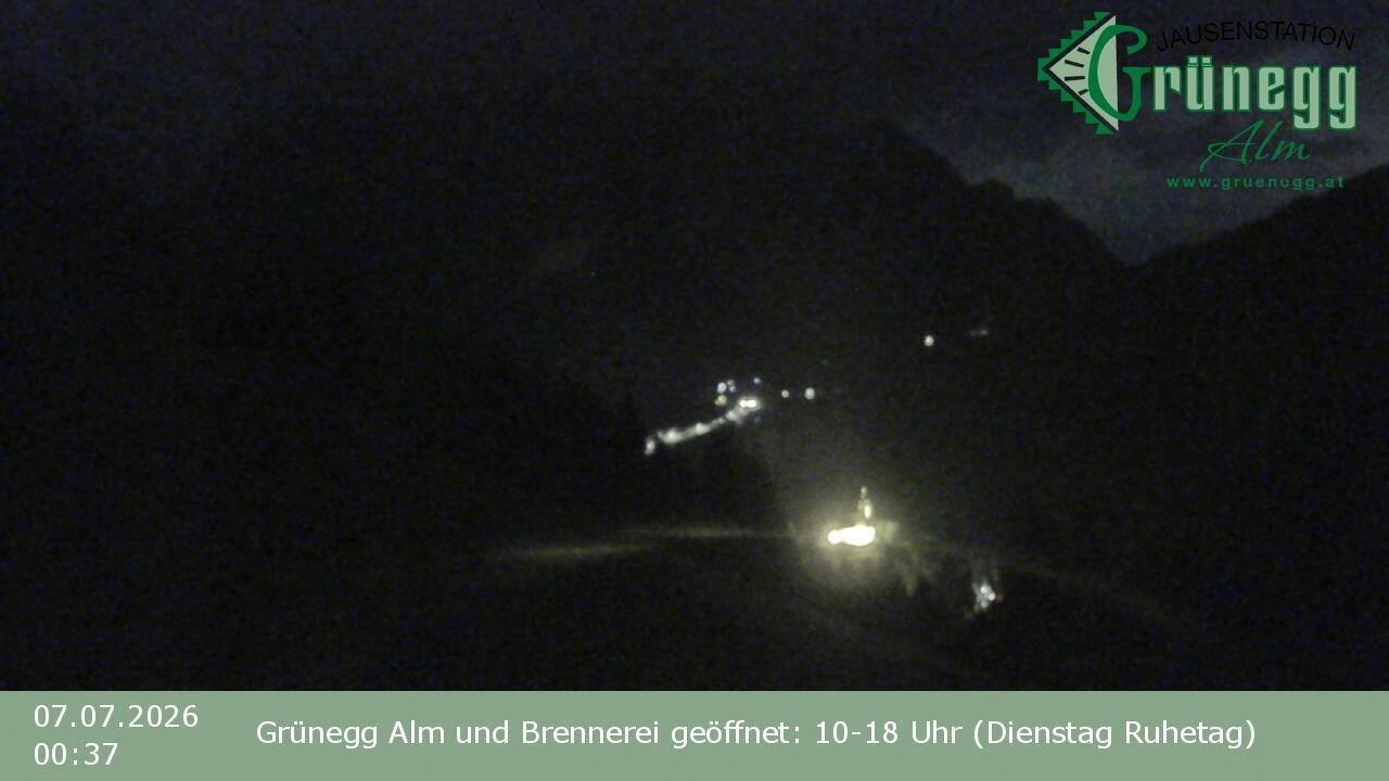 Archived image Webcam Dienten - View Grünegg Alm