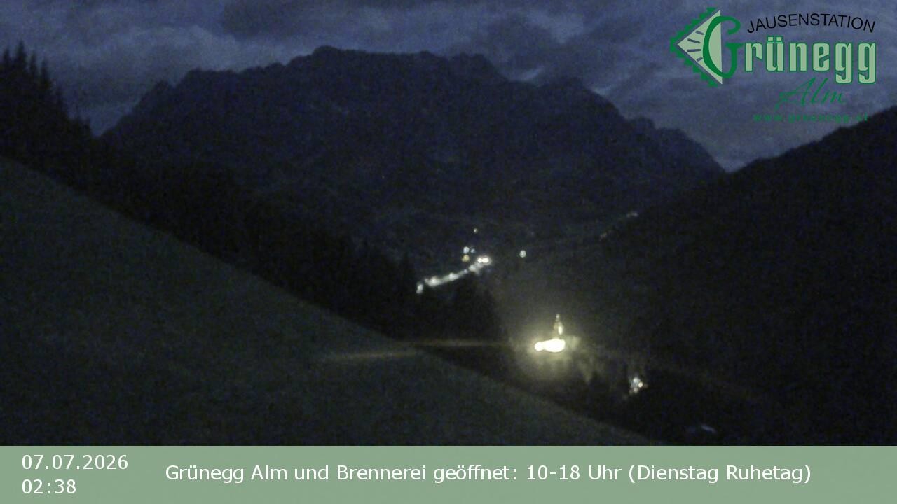 Archived image Webcam Dienten - View Grünegg Alm