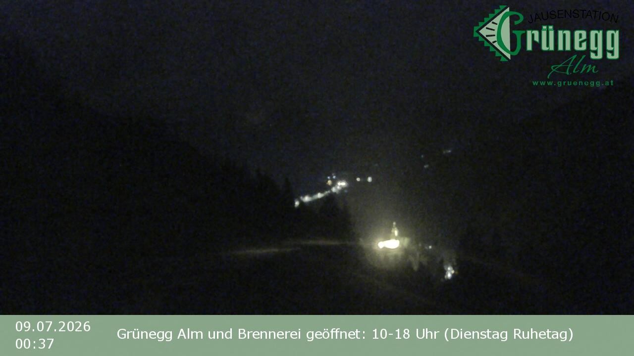 Archiv Foto Webcam Dienten: Ausblick Grünegg Alm