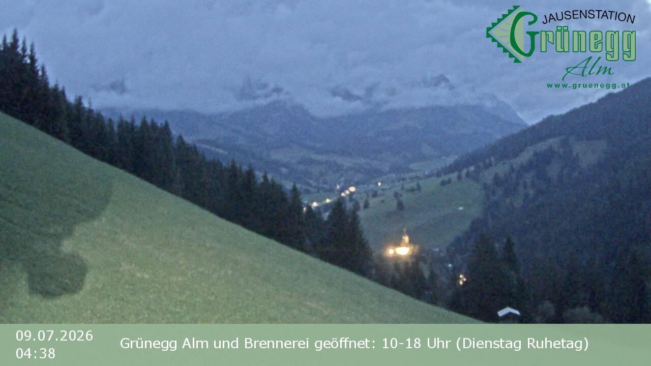 Archiv Foto Webcam Dienten: Ausblick Grünegg Alm