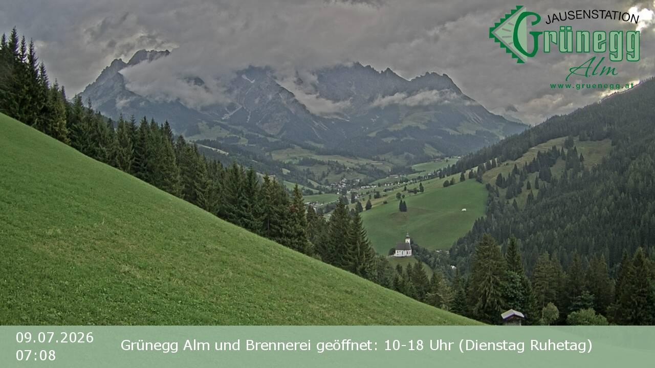 Archiv Foto Webcam Dienten: Ausblick Grünegg Alm
