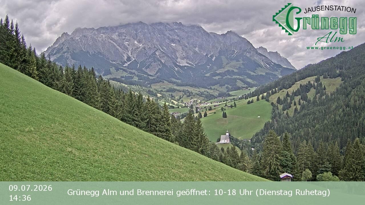 Archiv Foto Webcam Dienten: Ausblick Grünegg Alm