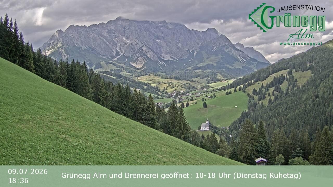 Archiv Foto Webcam Dienten: Ausblick Grünegg Alm