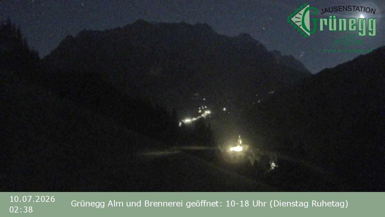 Archived image Webcam Dienten - View Grünegg Alm
