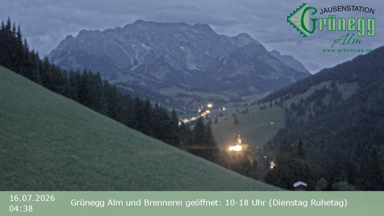 Archiv Foto Webcam Dienten: Ausblick Grünegg Alm