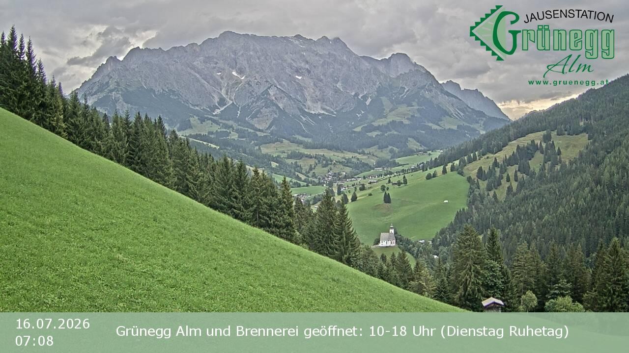 Archiv Foto Webcam Dienten: Ausblick Grünegg Alm