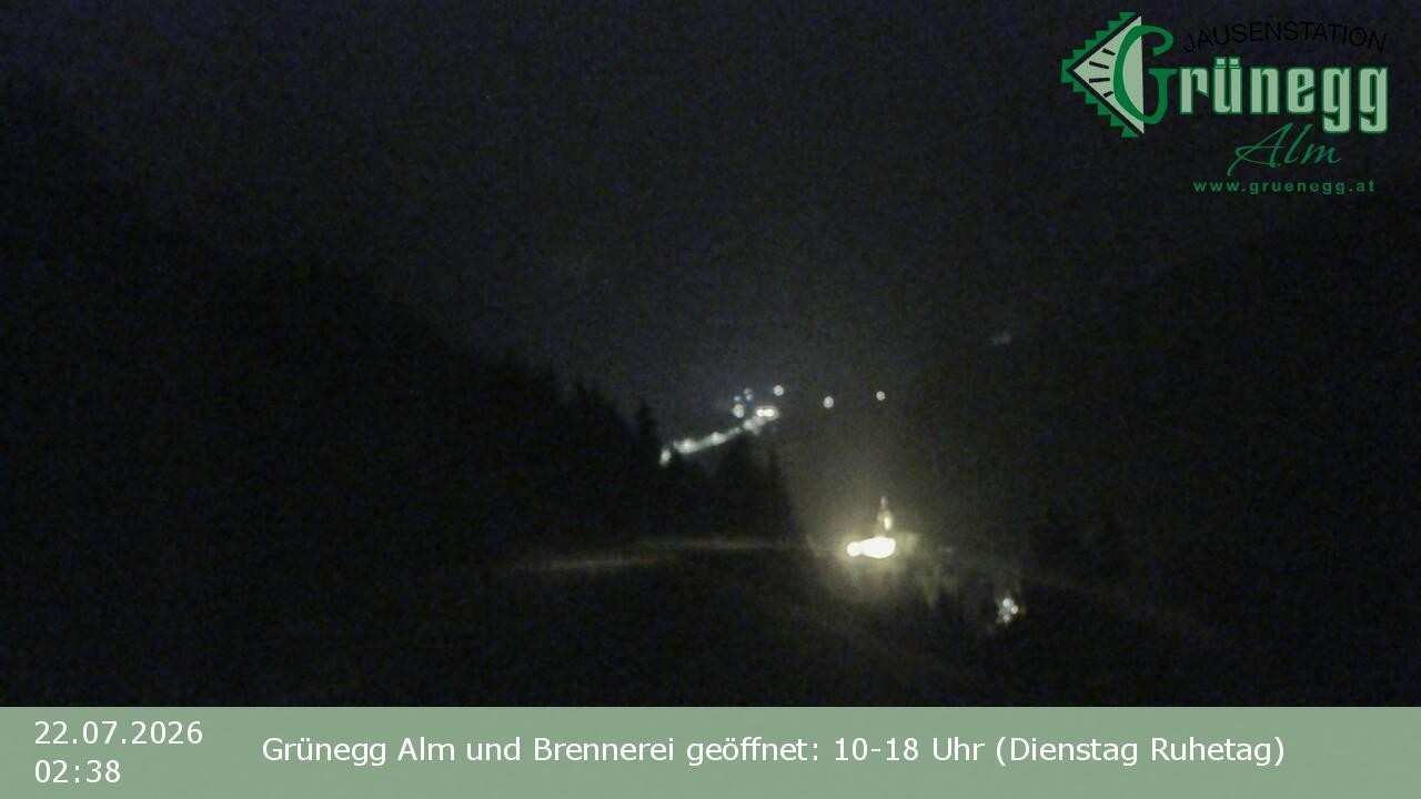 Archiv Foto Webcam Dienten: Ausblick Grünegg Alm