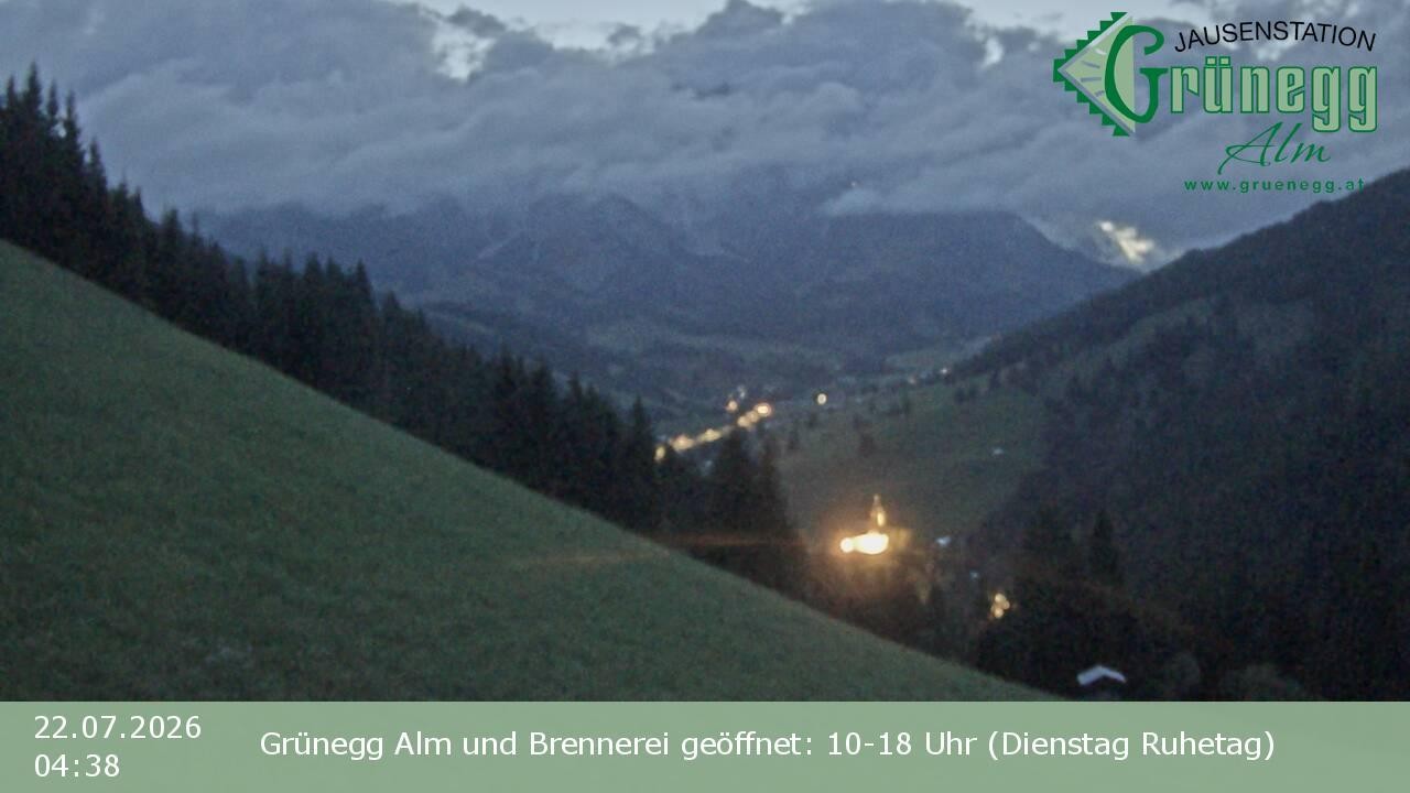 Archiv Foto Webcam Dienten: Ausblick Grünegg Alm