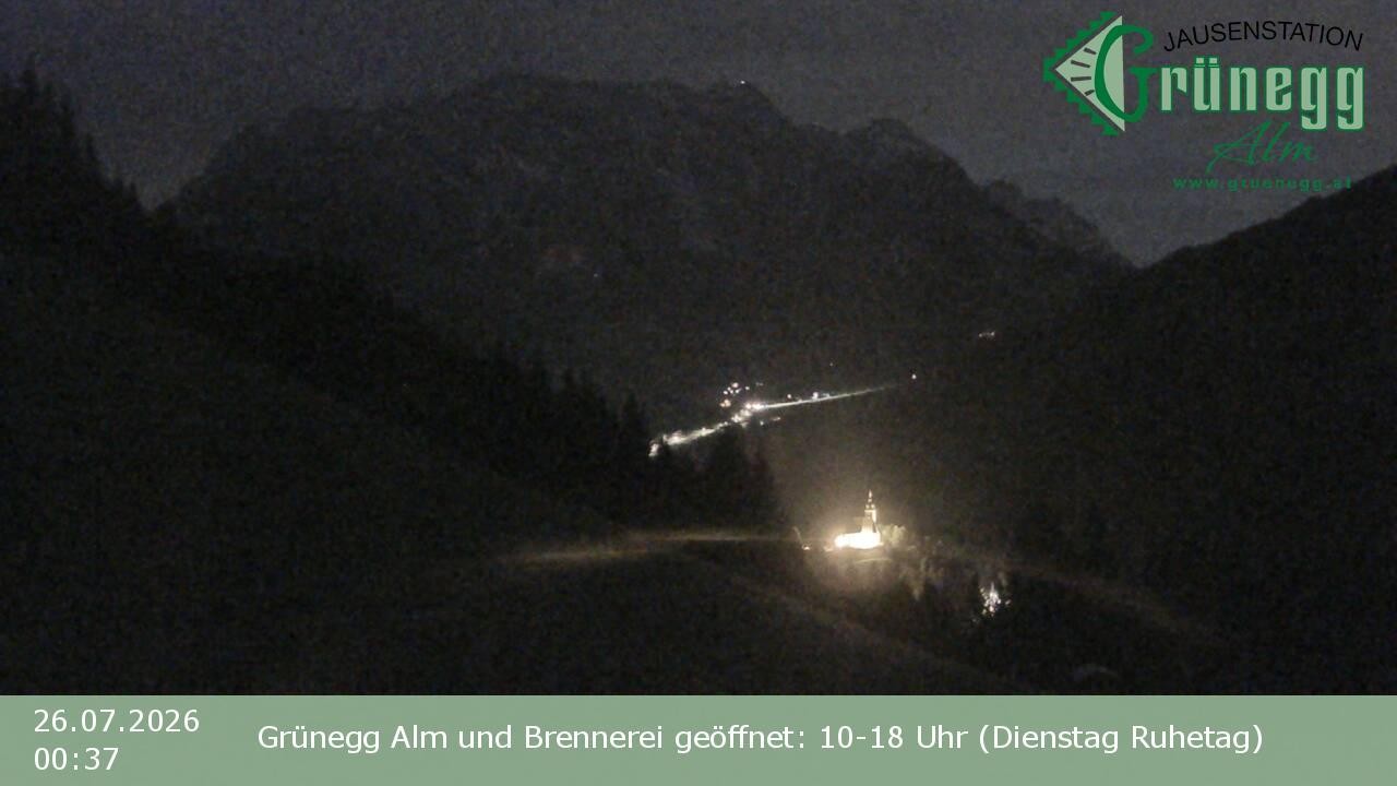 Archiv Foto Webcam Dienten: Ausblick Grünegg Alm