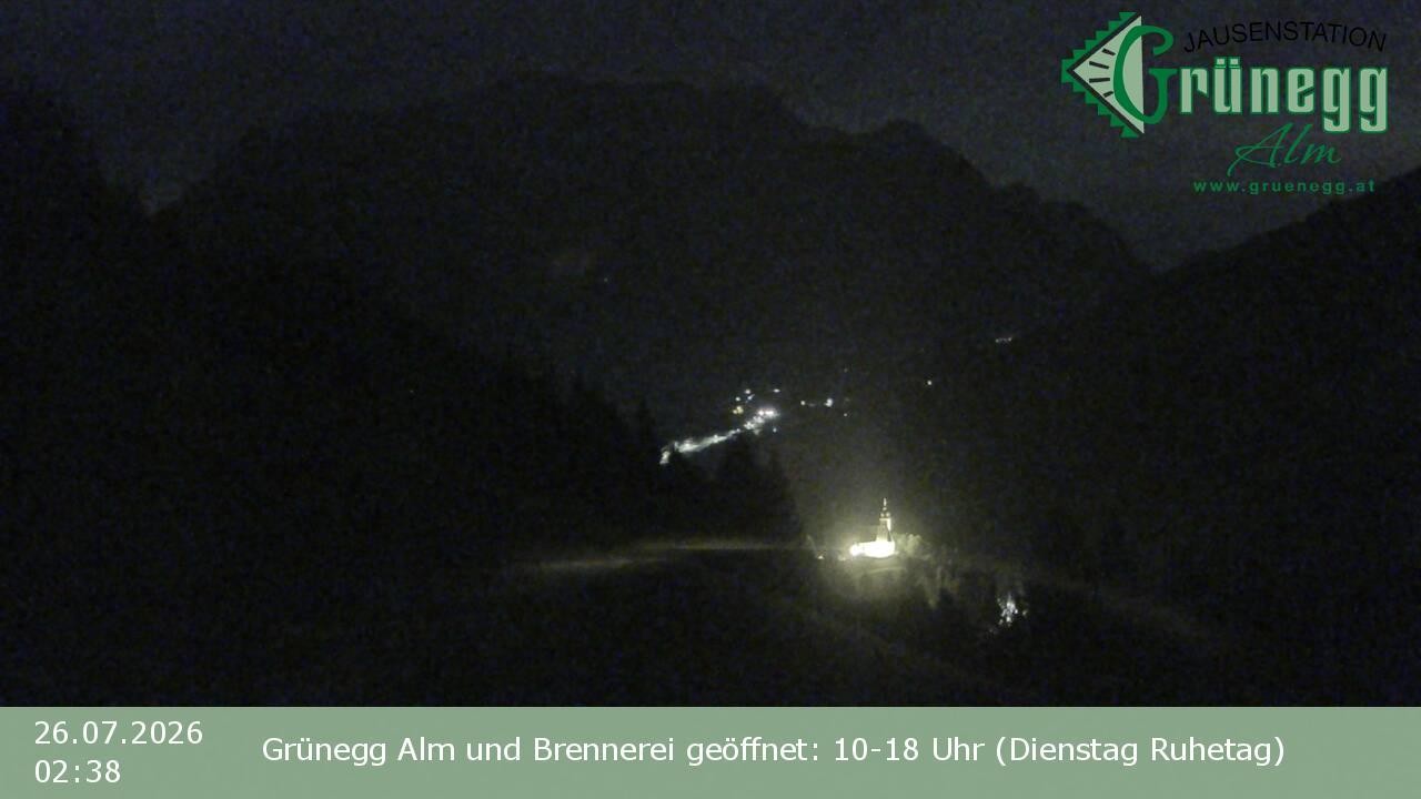 Archiv Foto Webcam Dienten: Ausblick Grünegg Alm