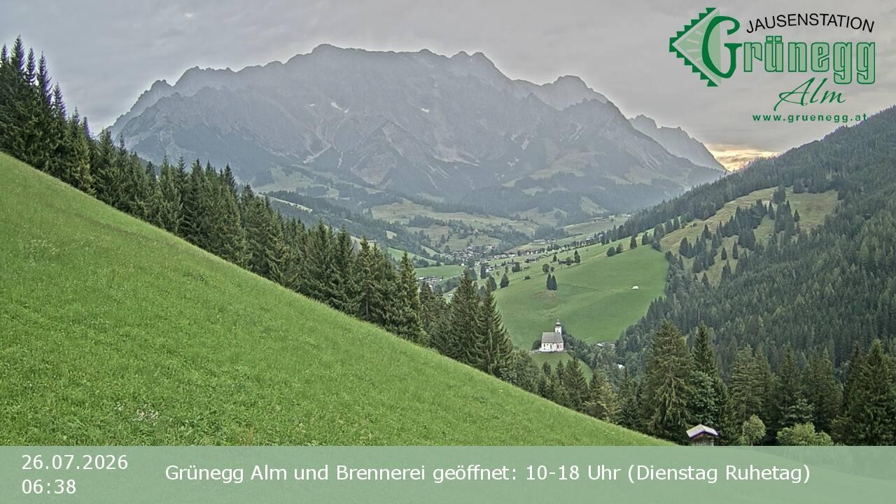Archiv Foto Webcam Dienten: Ausblick Grünegg Alm
