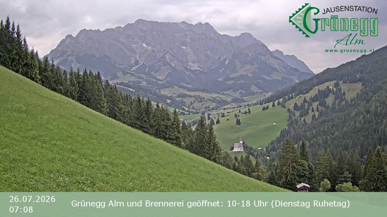 Archiv Foto Webcam Dienten: Ausblick Grünegg Alm
