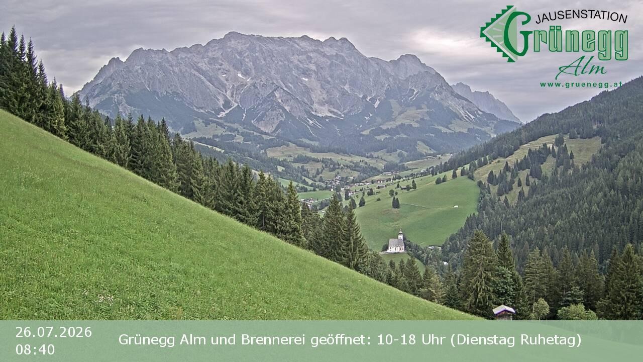 Archiv Foto Webcam Dienten: Ausblick Grünegg Alm