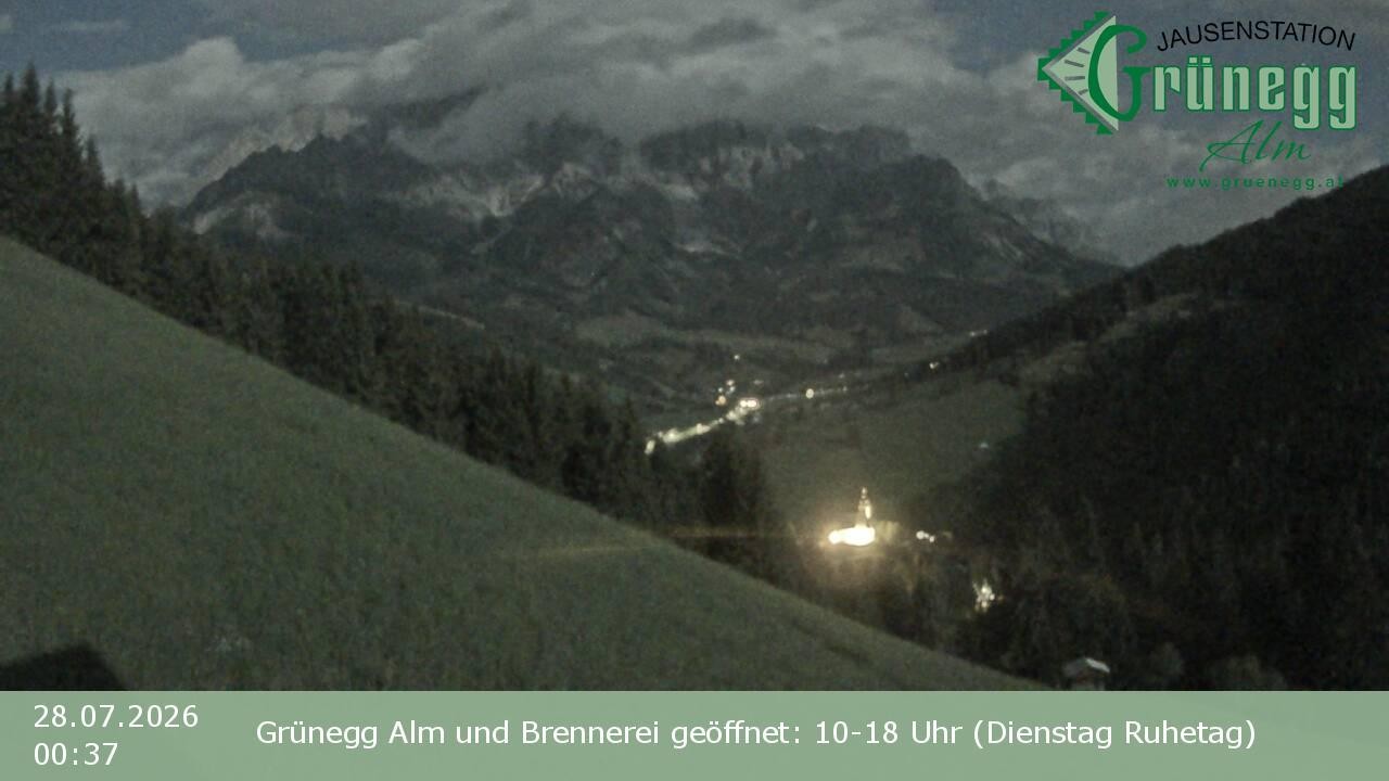 Archiv Foto Webcam Dienten: Ausblick Grünegg Alm